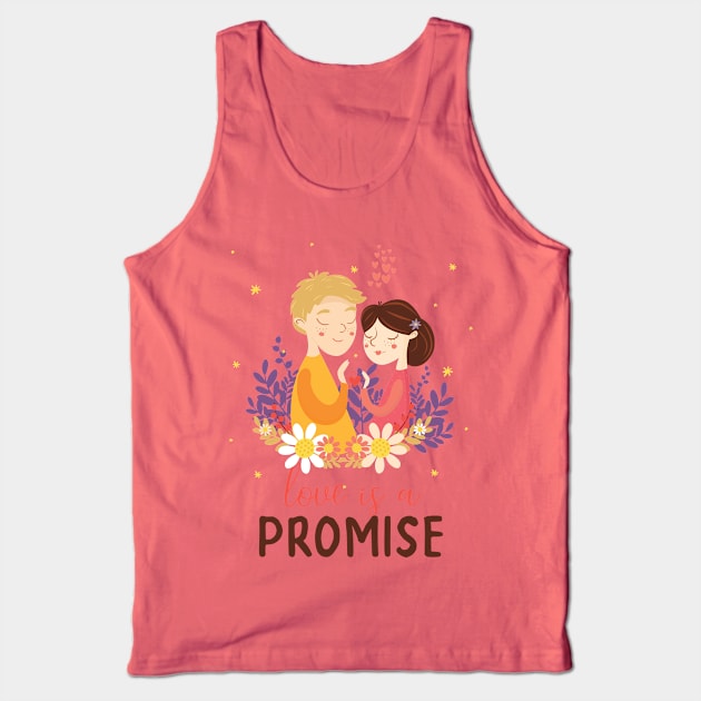 Love Is A Promise Tank Top by VintageArtwork